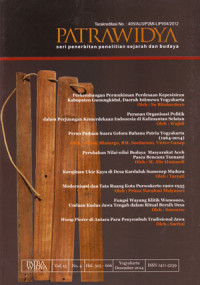 Image of Patrawidya: Seri Penilaian Penelitian Sejarah Dan Budaya Vol.15 No.4