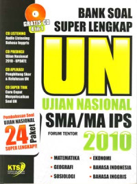 Image of Bank Soal Ujian Nasional SMA/MA IPS 2010
Super Lengkap
