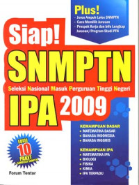 Image of Siap SNMPTN ( Seleksi Nasional Masuk Perguruan Tinggi Negeri )
IPA 2009 Edisi 10 Paket