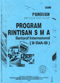 Image of Panduan penyelenggaraan program rintisan SMA bertaraf internasional (R-SMA-BI)