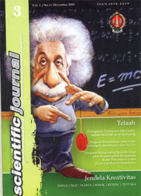 Image of Scientific Journal : Jurnal Karya Ilmiah Dinas Pendidikan Prop. DIY, Vol.1 (3) Desember 2005