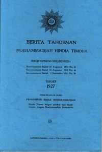Image of Berita Tahoenan Moehammadijah Hindia Timoer