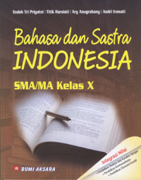 Image of Bahasa dan Sastra Indonesia kelas X