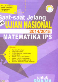 Image of Saat-saat Jelang Pra Ujian Nasional 2014/2015 Matematika IPS
