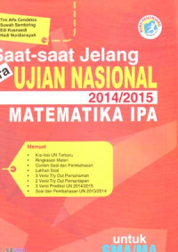 Image of Saat-saat Jelang Pra Ujian Nasional Matematika IPA Tahun Pelajaran 2014/2015 Untuk SMA/MA