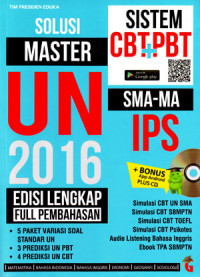 Image of Solusi Master UN SMA/MA IPS 2016 Sistem CBT + PBT