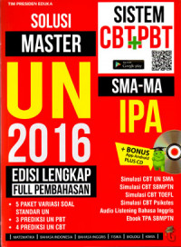 Image of Solusi Master UN SMA/MA IPA 2016 Sistem CBT + PBT