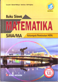 Image of Matematika SMA/MA Kelompok Peminatan MIPA