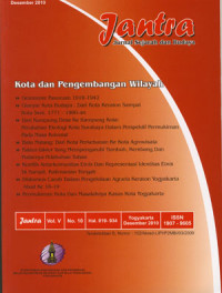 Image of Jantra: Jurnal Sejarah dan Budaya