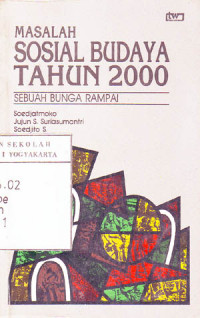 Image of Masalah Sosial Budaya Tahun 2000 : Sebuah Bunga Rampai (1987)