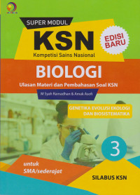 Image of Super modul KSN SMA Biologi genetika Evolusi Ekologid dan Biosistematika