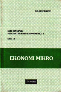 Image of Ekonomi Mikro : Seri sionopsis pengantar ilmu ekonomi No.1 Edisi 2 (2002)