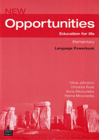 Image of New Opportunities : Education for life Elementary Language Powerbook (2006)