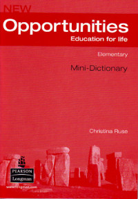 Image of New Opportunities : Education for life Elementary Mini-Dictionary (2006)