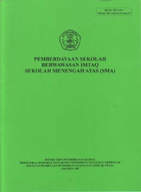 Image of Pemberdayaan Sekolah berwawasan imtaq Sekolah Menengah Atas (SMA)
