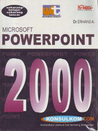 Image of Microsof powerpoint 2000: sekarang belajar sekarang lancar