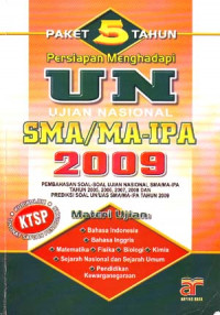 Image of Persiapan Menghadapi Ujian Nasional & Ujian Sekolah SMA/MA IPA 2009