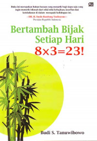 Image of Bertambah Bijak Setiap Hari 8X3=23!