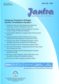 Image of Jantra: Jurnal sejarah dan budaya vol. 10 no. 2 desember 2015