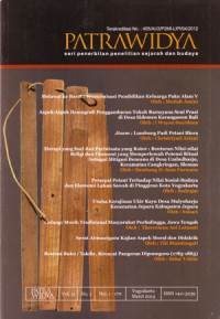 Image of Patrawidya: Seri Penilaian Penelitian Sejarah Dan Budaya Vol.15 No.1