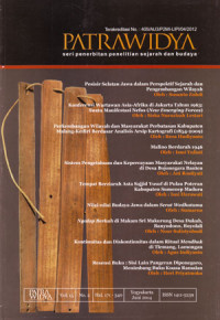 Image of Patrawidya: Seri Penilaian Penelitian Sejarah Dan Budaya Vol.15 No.2