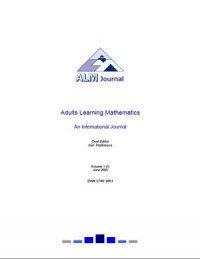 Image of Adults Learning Mathematics – an International Journal Volume 1 (1) June 2005