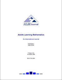 Image of Adults Learning Mathematics – an International Journal Volume 2 (1) November 2006