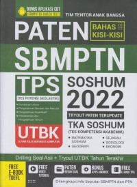 Image of Paten bahas kisi-kisi SBMPTN TPS UTBK SOSHUM 2022