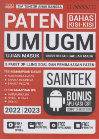 Image of Paten bahas kisi-kisi UM UGM Saintek 2022-2023