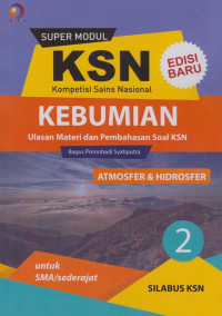 Image of Super modul KSN SMA kebumian atmosfer dan hidrosfer